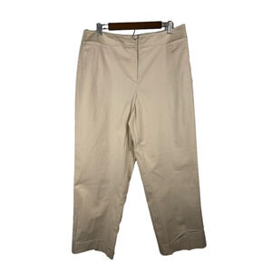 George Woman 16W City Chic Fruit Khaki Cream Wide Leg Trousers Business Casual